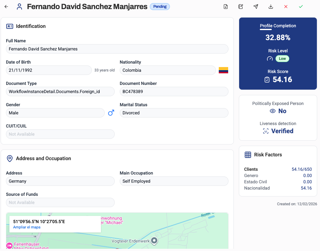 Applicant detail - Personal information